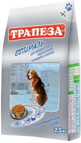 Сухой корм для собак живущих в городе «Трапеза» Оптималь, 2,5 кг