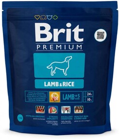 Корм сухой для собак BRIT Premium Lamb & Rice гипоаллергенный, для всех пород, 1кг Чехия, 1 кг