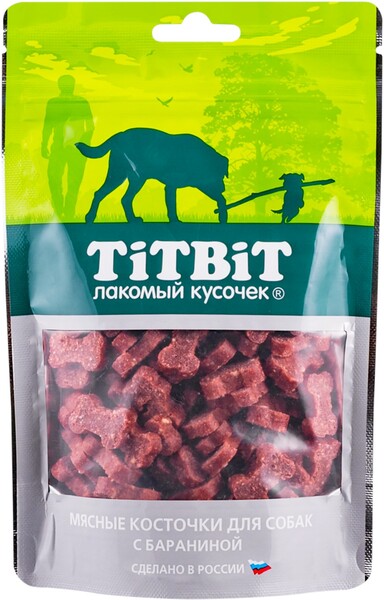 Лакомство для собак TITBIT Косточки мясные с бараниной 145г