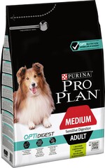 Корм для собак PRO PLAN Optidigest Adult средних пород с чувствительным пищеварением, ягненок, рис, 3 кг
