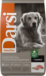 Корм для собак DARSI Sensitive Индейка сух. 10кг