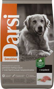 Корм для собак DARSI Sensitive Индейка сух. 10кг