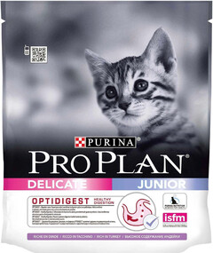 Корм для котят PRO PLAN с чув.пищеварением или с особыми предпочт. в еде, с индейкой, пакет сух.400г