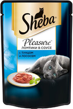 Корм для кошек SHEBA Pleasure Тунец и лосось 85г