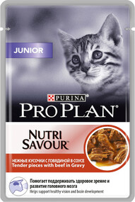 Корм для котят PRO PLAN говядина 100г
