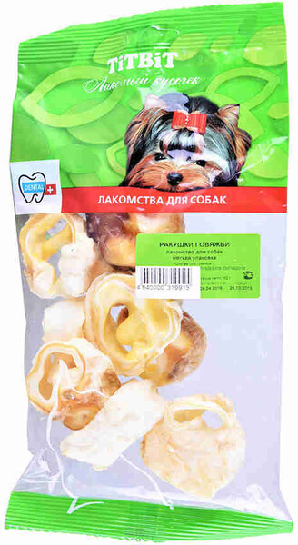 Лакомство для собак TITBIT Ракушки говяжьи