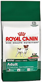Корм для собак Royal Canin Size Mini Adult для мелких пород с 10 месяцев до 8 лет, птица 2 кг