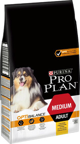 Корм для собак PRO PLAN Optibalance Adult для средних пород, курица, рис, 3 кг
