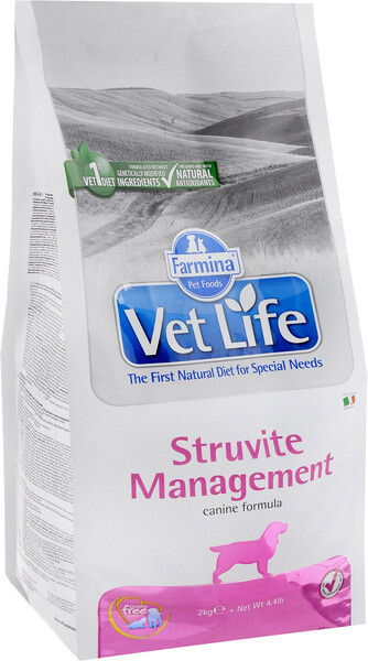 Корм для собак FARMINA Vet Life Natural Diet при МКБ (струвиты) сух. 2кг