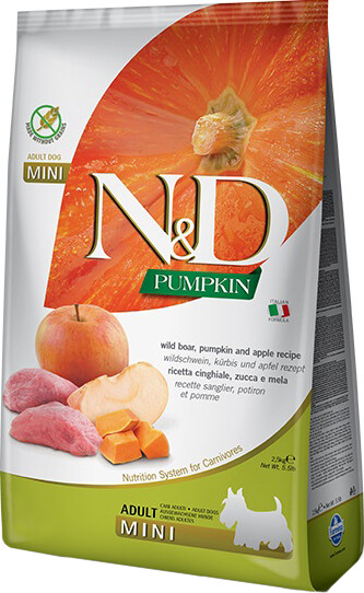 Корм для собак FARMINA N&D Pumpkin Line для мелких пород кабан с яблоком сух. 2,5кг