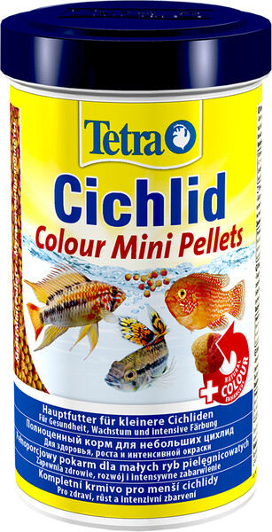 Cichlid Colour Mini корм для рыб всех видов цихлид, 500 мл