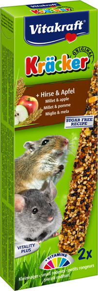 Корм для грызунов VITAKRAFT Крекеры для мышей с кукурузой и фруктами 2шт