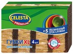 Губка для посуды Celesta Premium XL 4 шт