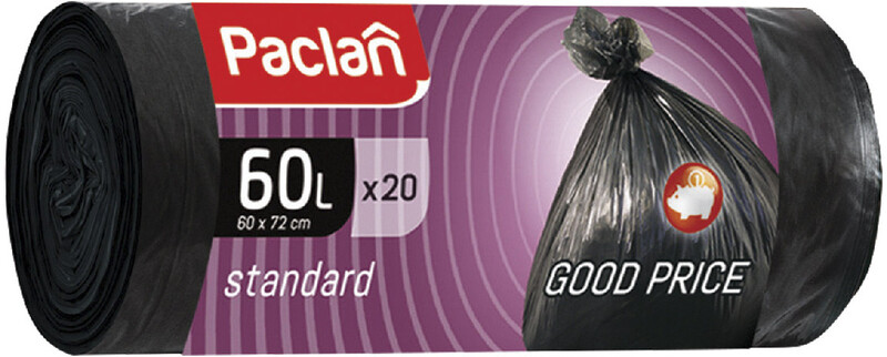 Мешки для мусора Paclan Standart 60 л 20 шт
