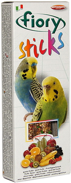 Sticks Палочки для попугаев с фруктами, 2х30 г