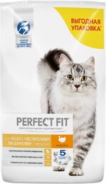 Корм для кошек PERFECT FIT с чувствительным пищеварением индейка сух. 10кг