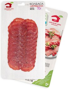 Колбаса МД Бородина Шервудская сырокопченая, нарезка, 70 г