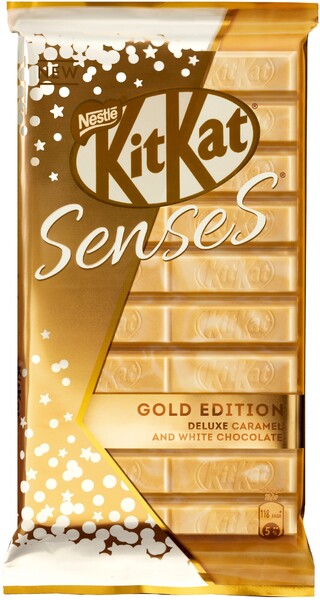 Шоколад KitKat Senses Gold Edition Deluxe Caramel 112г
