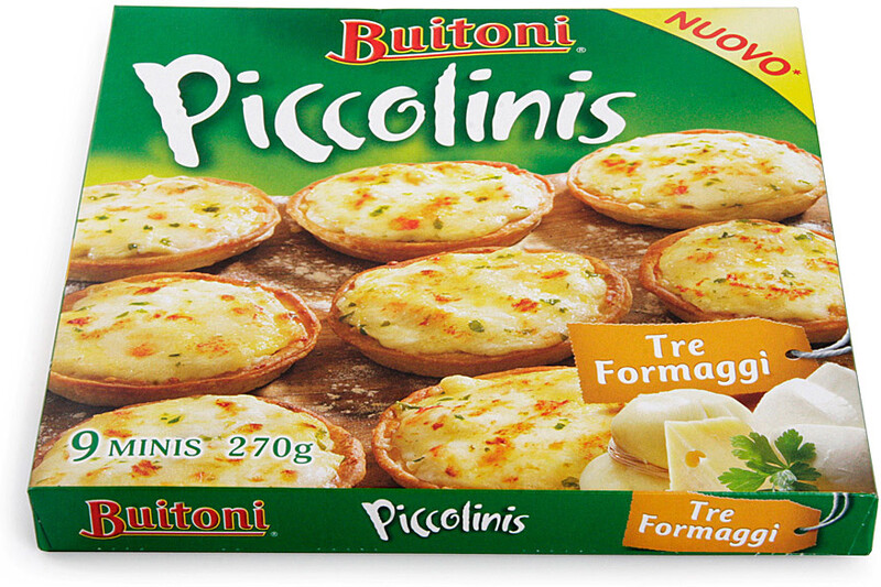 Пицца Buitoni Piccojinis Tre Formaggi Три сыра 270г (9 minis) замороженная