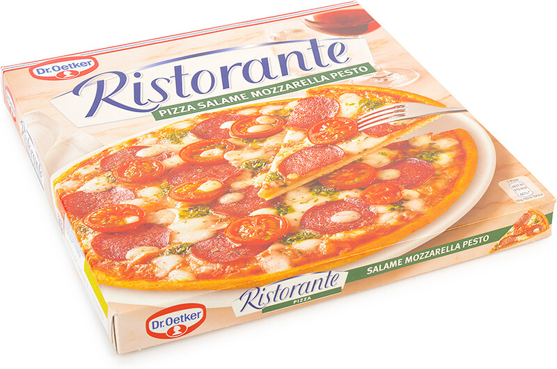 Пицца Dr.Oetker Ristorante Салями Моцарелла Песто замороженная 360 г