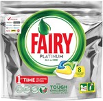 Капсулы для посудомоечных машин Fairy Platinum Все в 1 Лимон, 149 г, 8 шт