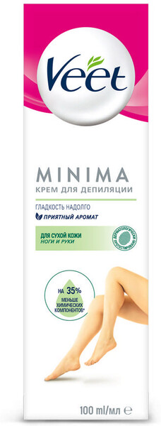 Крем для депиляции Veet Minima для сухой кожи, 100 г
