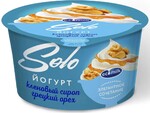 Йогурт Solo с кленовым сиропом и грецким орехом 4,2% 130гр стакан Экомилк
