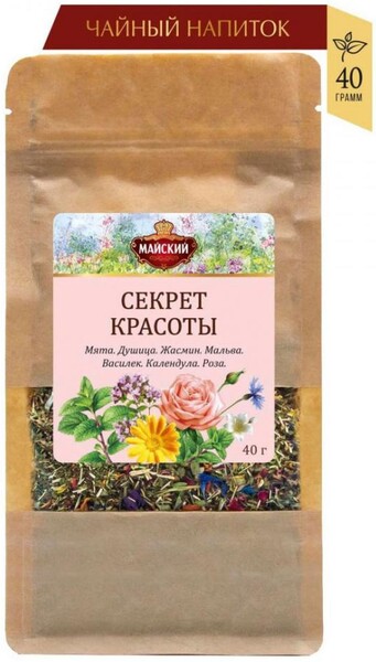 Чайный напиток «Майский» Секрет красоты крупнолистовой, 40 г
