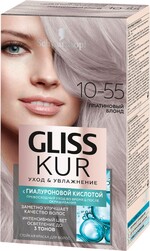 Краска для волос GLISS KUR Уход&Увлажнение 10–55 Платиновый блонд, 165г Россия, 165 г