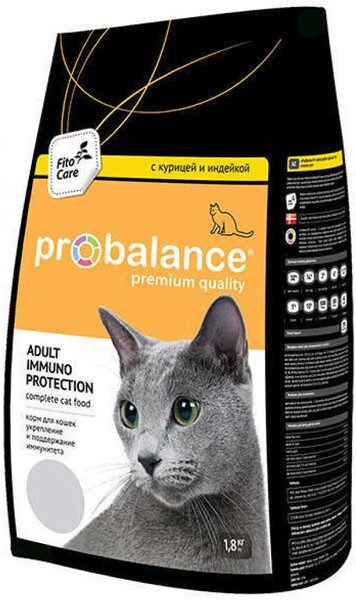 Сухой корм для кошек Probalance Immuno Protection с птицей, 1,8 кг