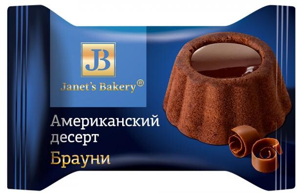 Десерт американский «Славянка» Janets Bakery Брауни, вес