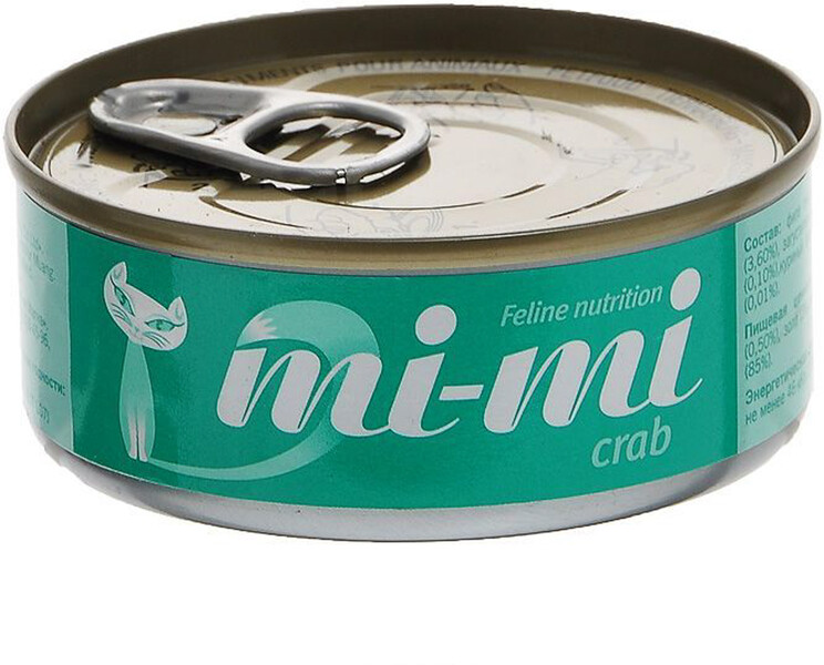 Корм для кошек Mi-Mi с мясом краба, 80Г