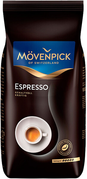 Кофе в зернах Espresso, Movenpick, 1 кг., пакет