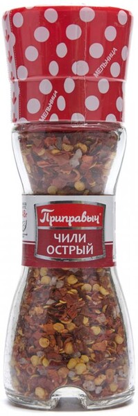 Перец чили острый, мельница, Приправыч, 48 гр., стекло
