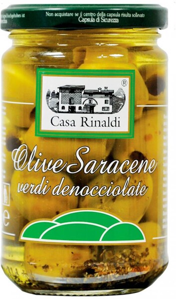 Оливки Casa Rinaldi Сарацинские, 270 гр., стекло