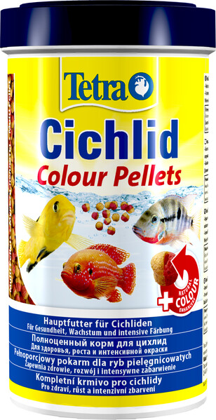 Cichlid Colour корм для рыб всех видов цихлид, 500 мл