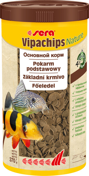 Корм для рыб SERA Vipachips Nature для сомов и донных рыб 1000мл (370г)