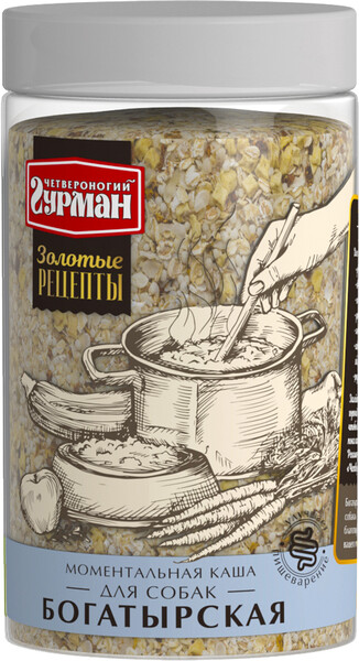 Золотые рецепты каша Богатырская для собак, 300г