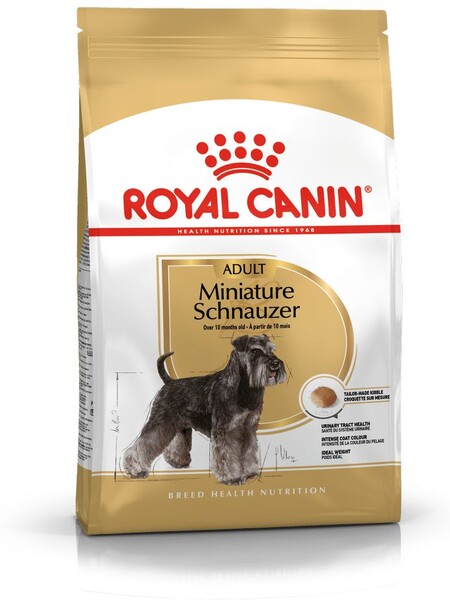 Miniature Schnauzer Adult корм для собак породы миниатюрный шнауцер старше 10 месяцев, 7,5 кг