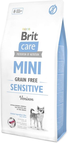 Care MINI GF Sensitive беззерновой корм для собак мелких пород с чувствительным пищеварением, 7 кг