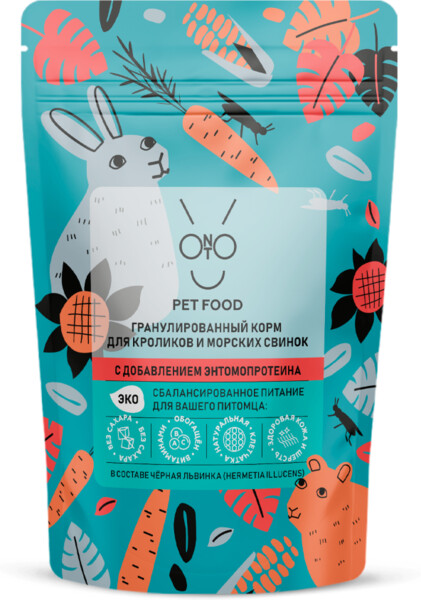 Гранулированный корм для морских свинок и кроликов 500г