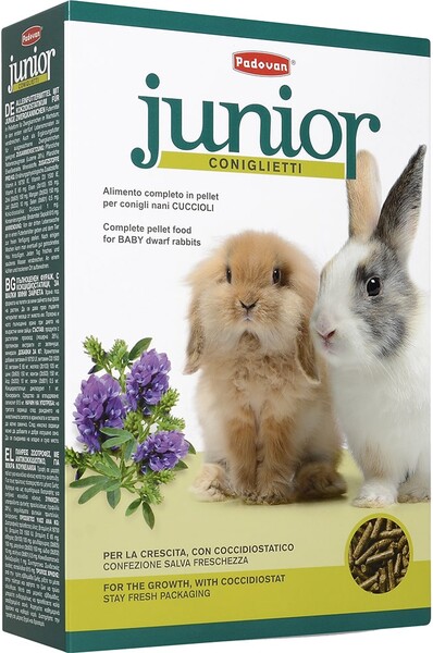 Корм для грызунов PADOVAN для молодых кроликов сух. 850г