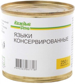 Языки консервированные «Каждый День» свиные в желе по-домашнему, 250 г