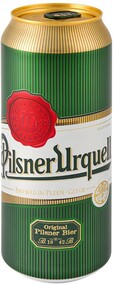 Пиво Pilsner Urquell (Пилзнер Урквелл) светлое фильтрованное 4.4% (ж/б) 0.5 л