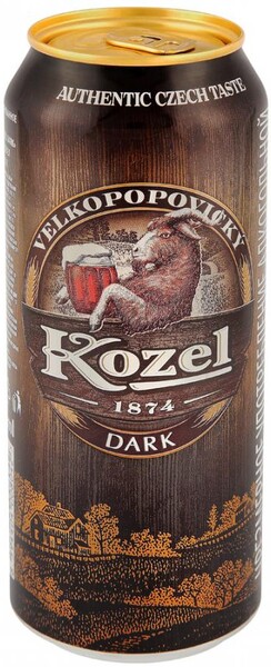 Пиво Velkopopovicky Kozel Dark 3.8% 0.5л