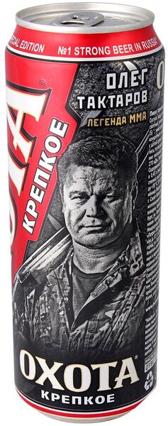 Пиво Охота Крепкое 8,1% 0,45л ж/б ОПХ