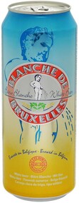 Пивной напиток Blanche de Bruxelles (Бланш де Брюссель) светлый нефильтрованный 4.5% (ж/б) 0.5 л