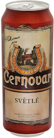 Пиво светлое CERNOVAR Svetle фильтрованное пастеризованное, 4,9%, ж/б, 0.5л Чехия, 0.5 L