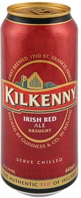 Пиво Kilkenny Draught (Килкенни Драфт) темное фильтрованное с азотной капсулой 4.3% (ж/б) 0.44 л