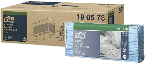 Нетканый материал W4 Tork Premium экстра-безворсовый, 80 лист., 40*38,5 см, 1 сл., синий , 0.01кг